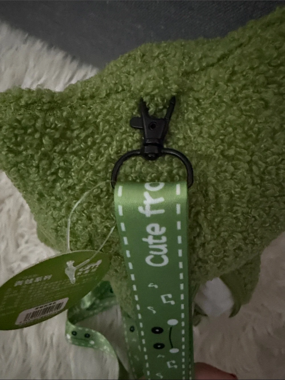 Green Plush Frog Backpack Stuffed Animal